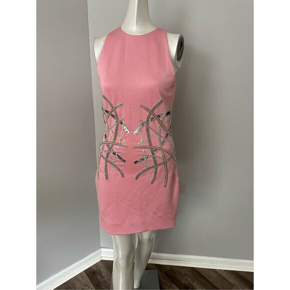 NWOT BALMAIN Embellished stretch-knit mini dress Sz FR 38 / US 6 $4895 - Picture 3 of 14